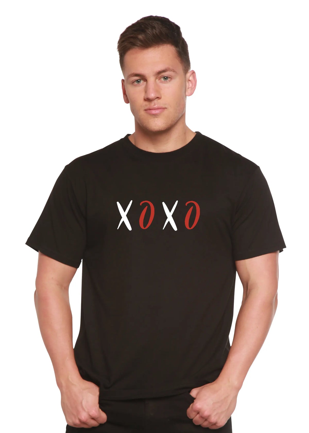 XOXO Unisex Bamboo/Cotton Graphic T-Shirt Spun Bamboo