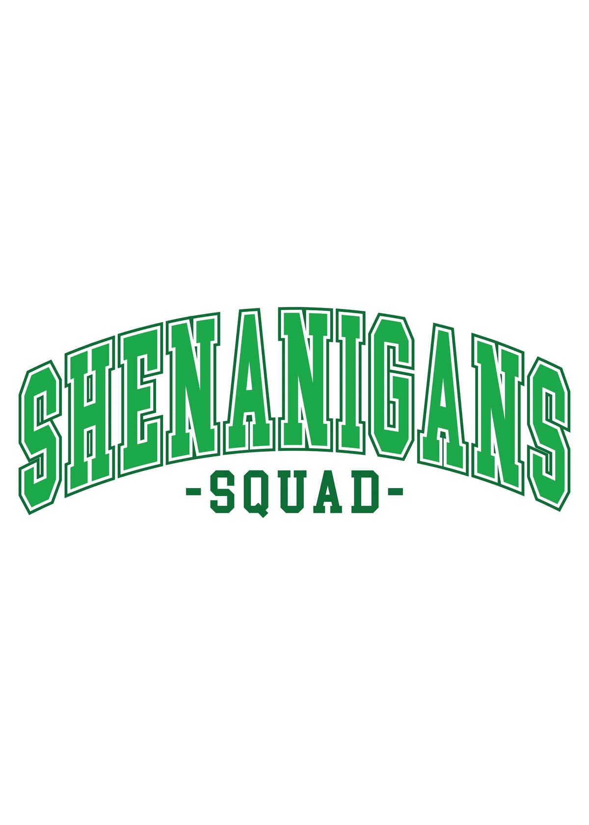 Shenanigans Squad Unisex Bamboo/Cotton Graphic T-Shirt Spun Bamboo