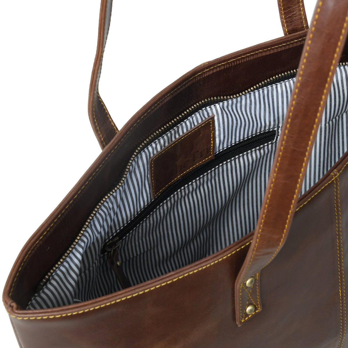 The Kim Tote Bag- Dark Brown Classy Leather Bags