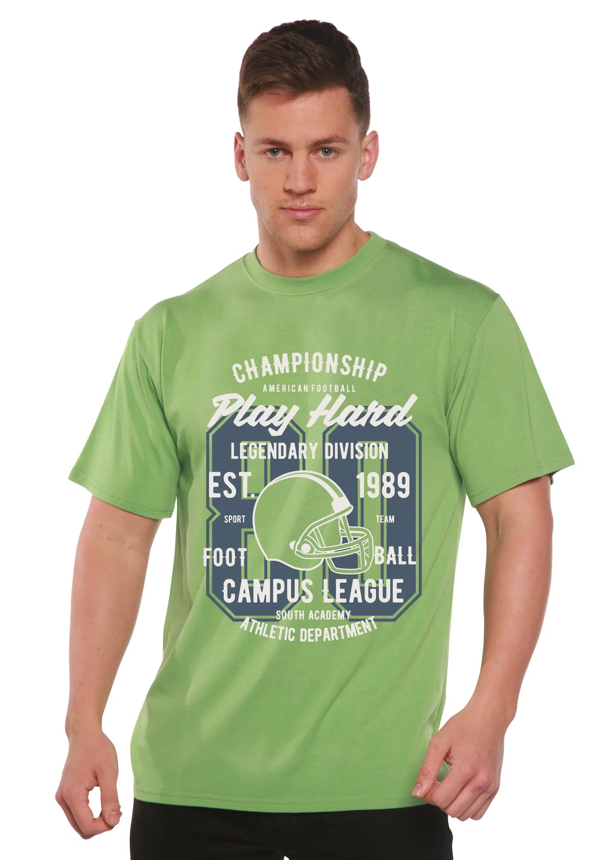 Play Hard Spun Bamboo® Men's Bamboo Viscose/Organic Cotton Short Sleeve Graphic T-Shirt Spun Bamboo