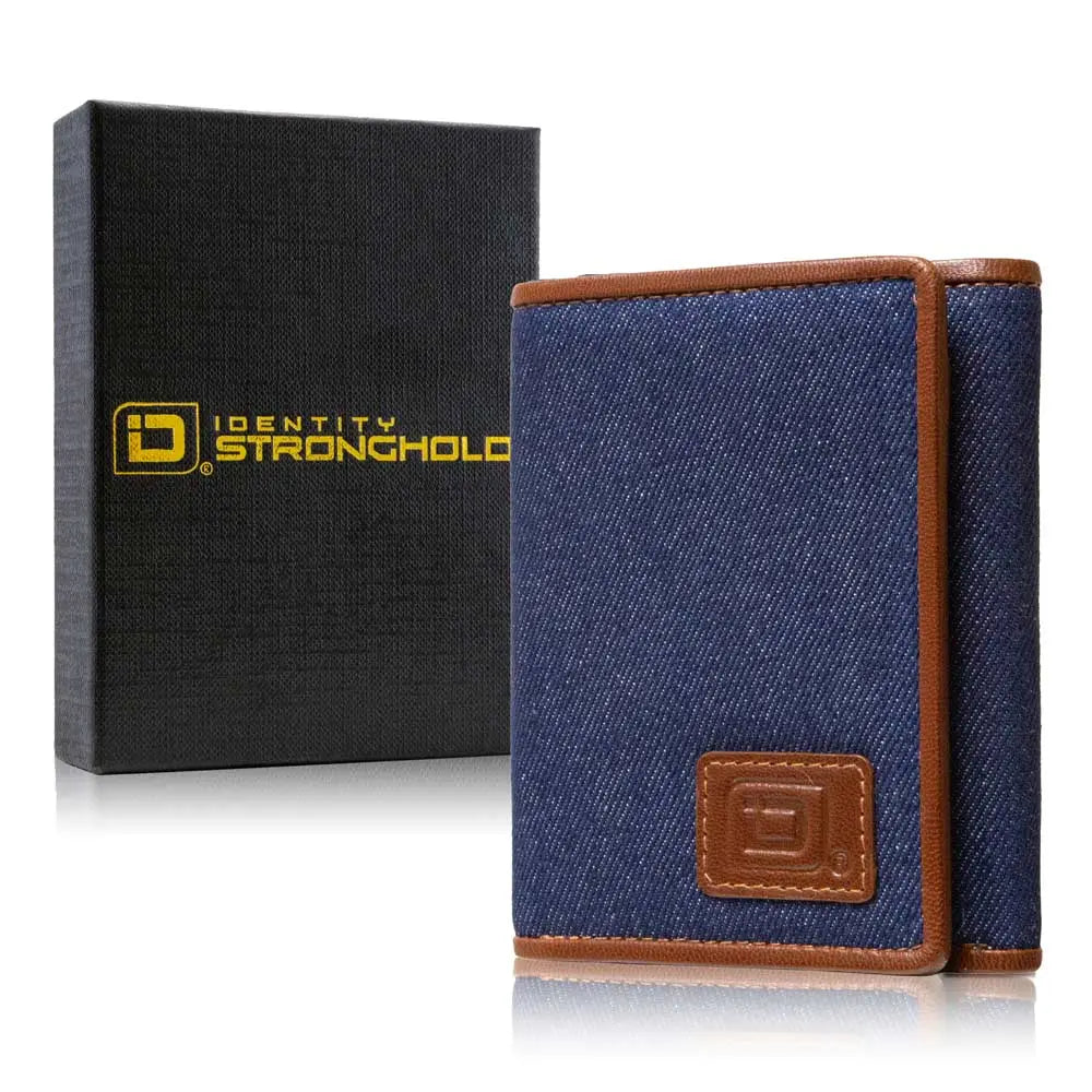 Mens RFID Wallet - Extra Capacity Trifold 7 slot with ID Window ID Stronghold