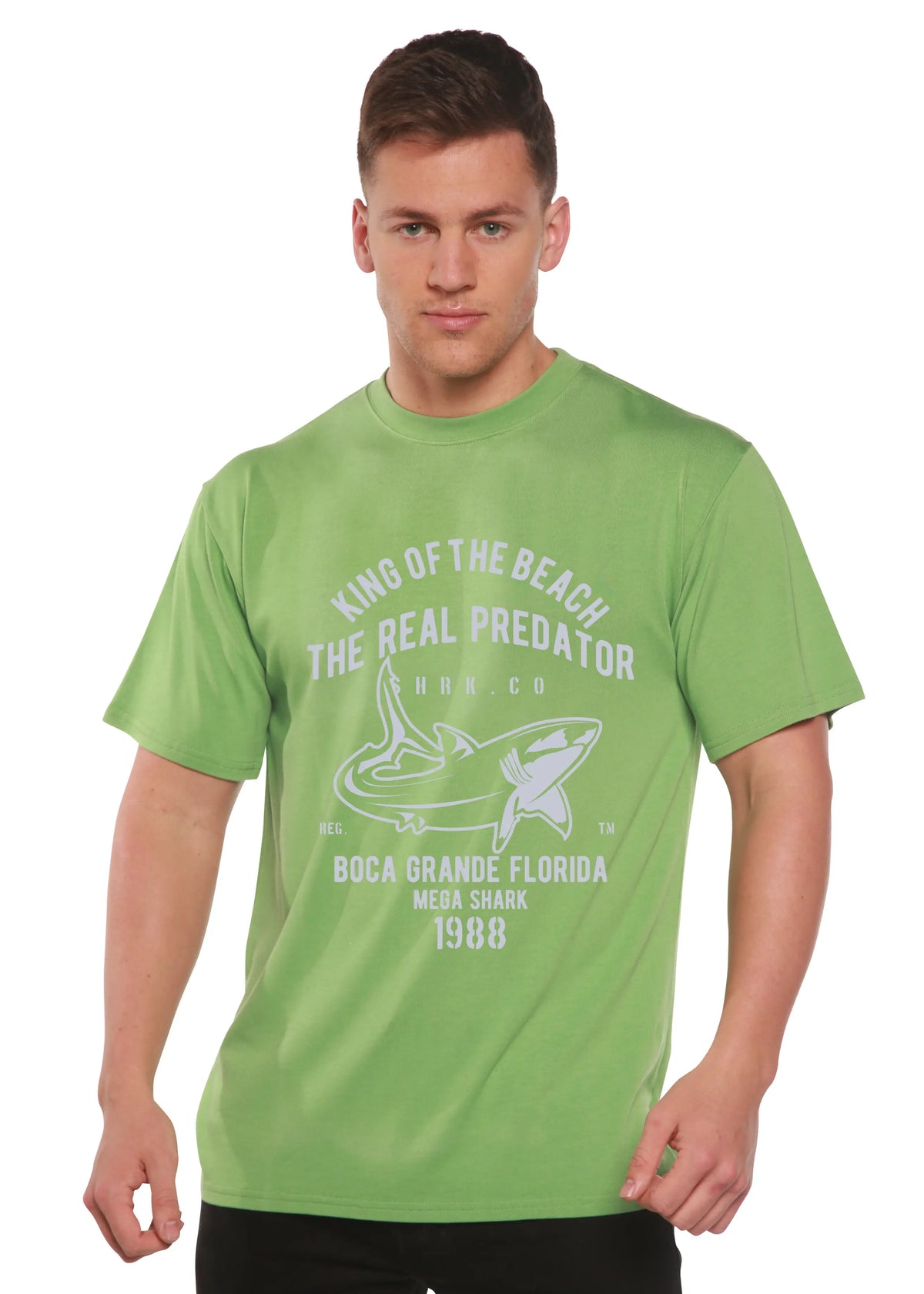 Shark Real Spun Bamboo® Men's Bamboo Viscose/Organic Cotton Short Sleeve Graphic T-Shirt Spun Bamboo