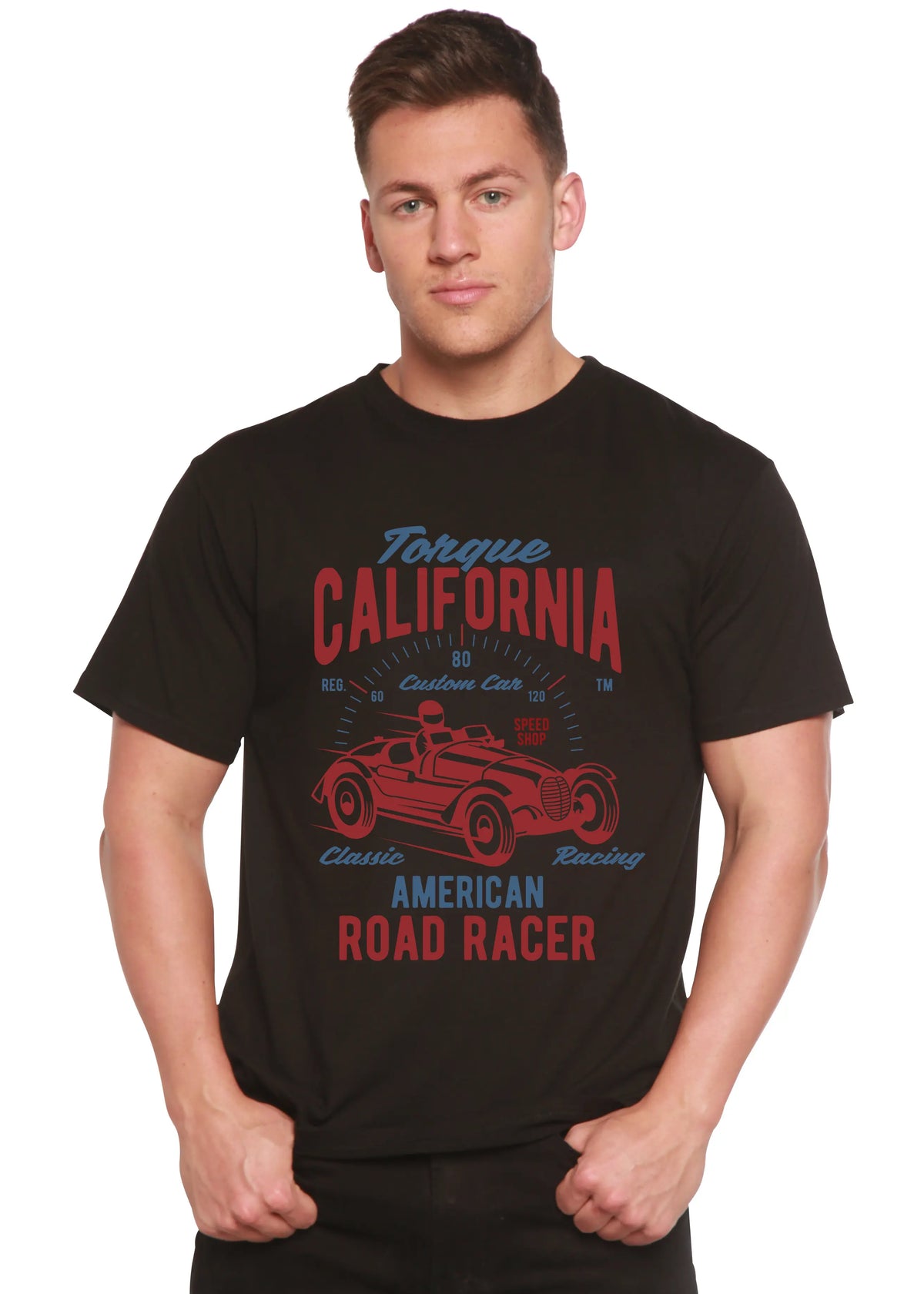Torque California Spun Bamboo® Men's Bamboo Viscose/Organic Cotton Short Sleeve Graphic T-Shirt Spun Bamboo