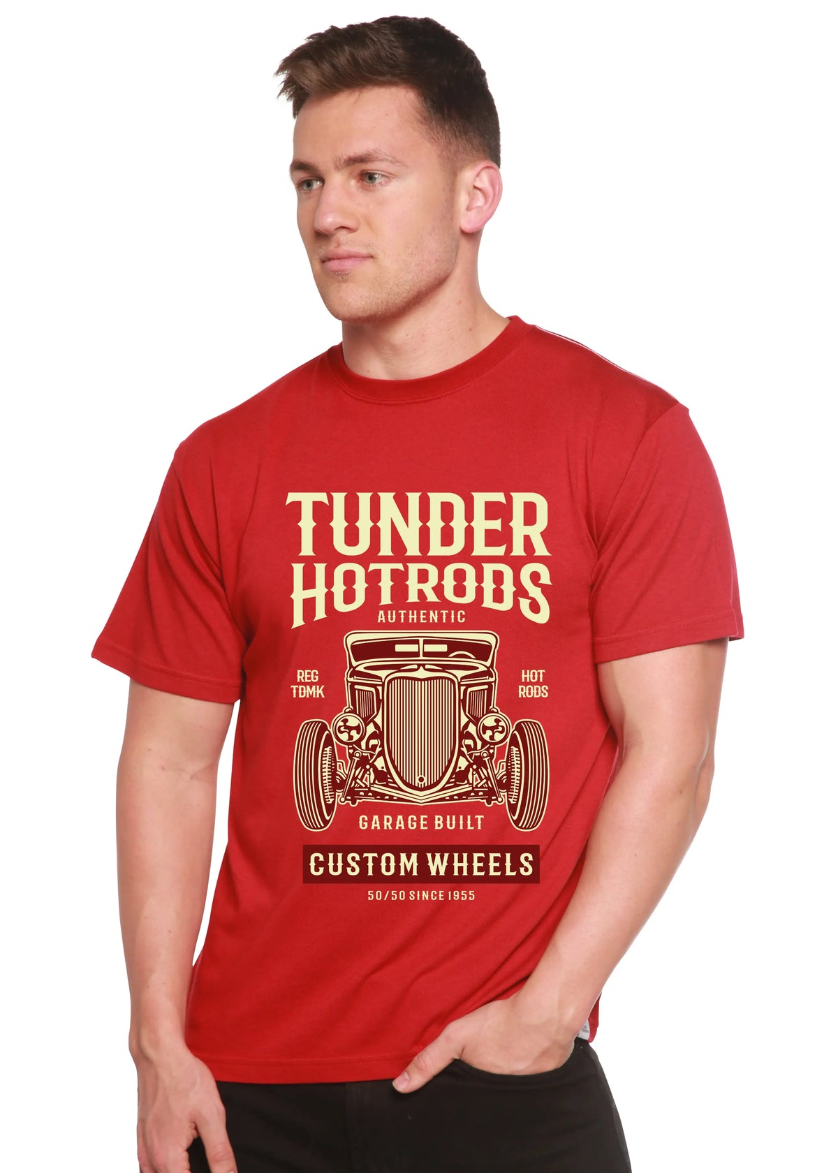 Thunder Hot Spun Bamboo® Men's Bamboo Viscose/Organic Cotton Short Sleeve Graphic T-Shirt Spun Bamboo