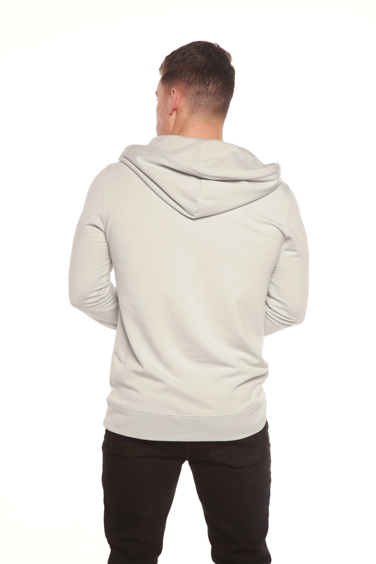 Men's Henley Style Bamboo Viscose Fleece Hoodie Spun Bamboo