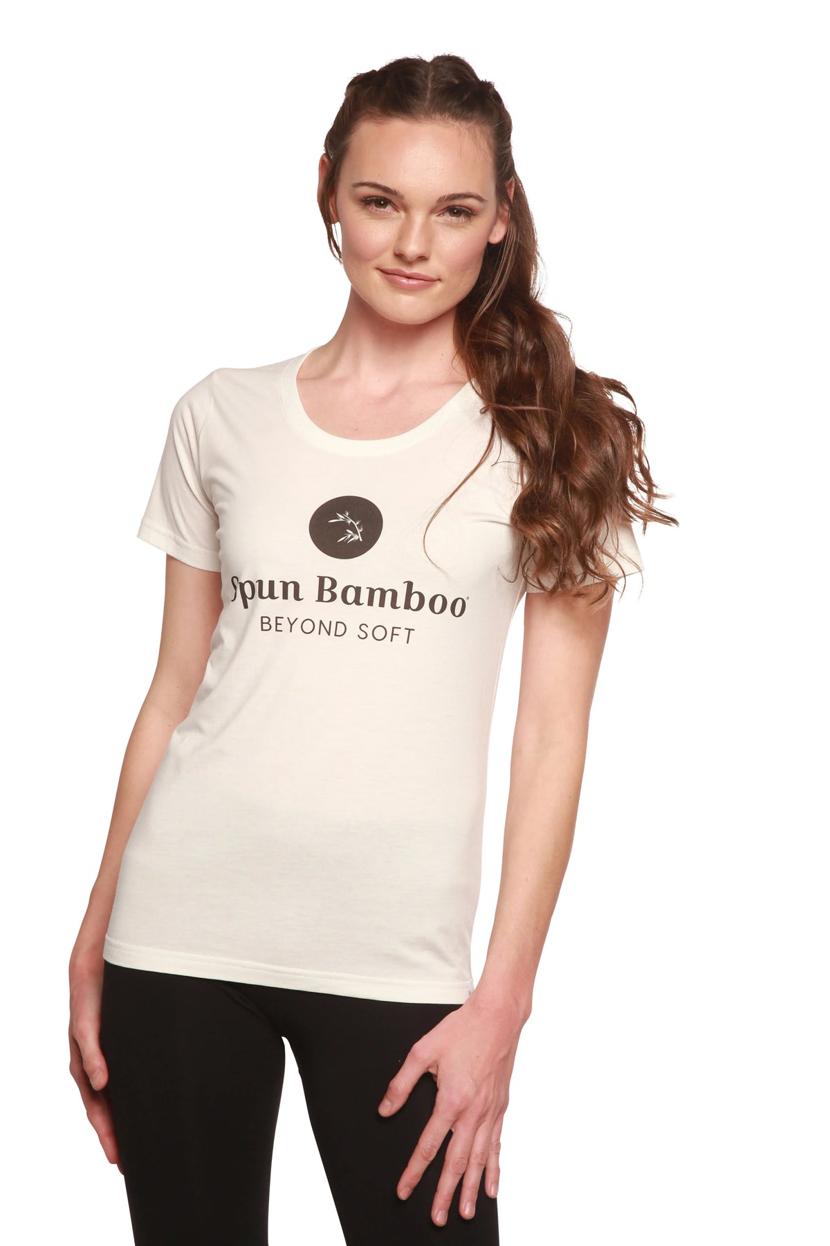 Women's Spun Bamboo Logo Bamboo Viscose/Organic Cotton T-Shirt Spun Bamboo