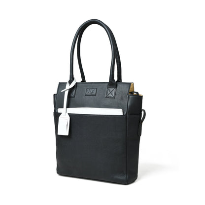 Midnight Elegance Noir Shopper Tote Classy Leather Bags