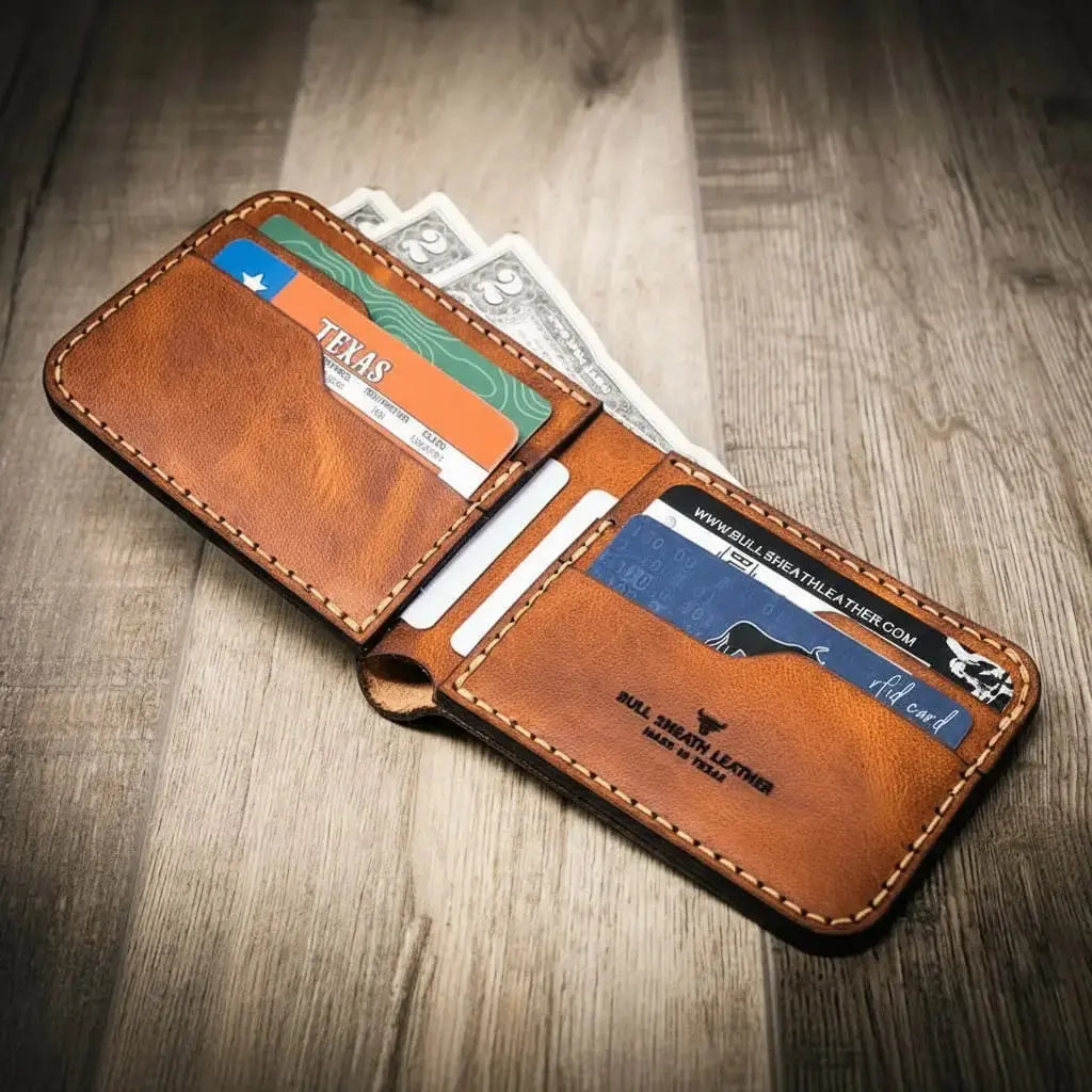 Rio Grande Bifold Wallet Bull Sheath Leather