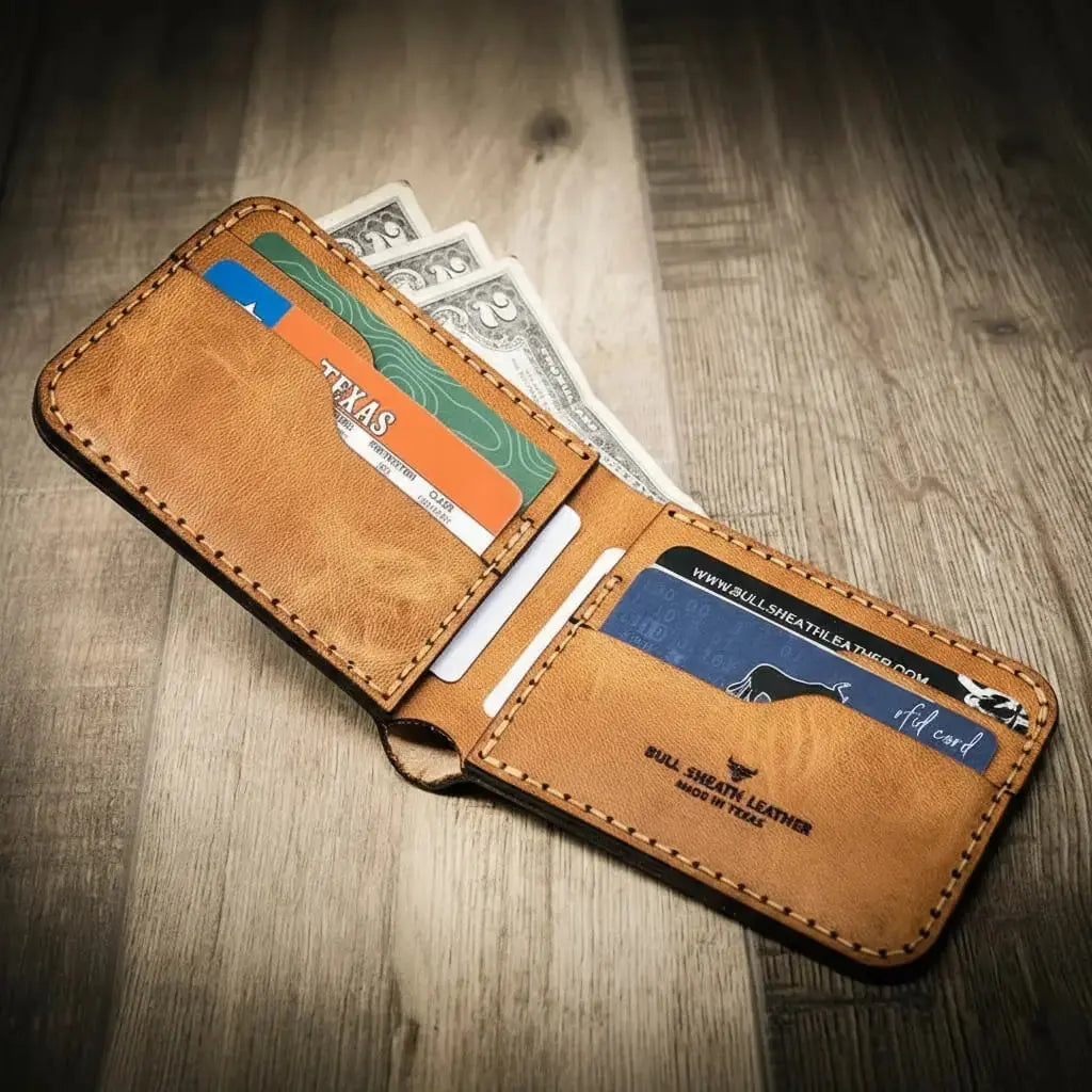 Rio Grande Bifold Wallet Bull Sheath Leather