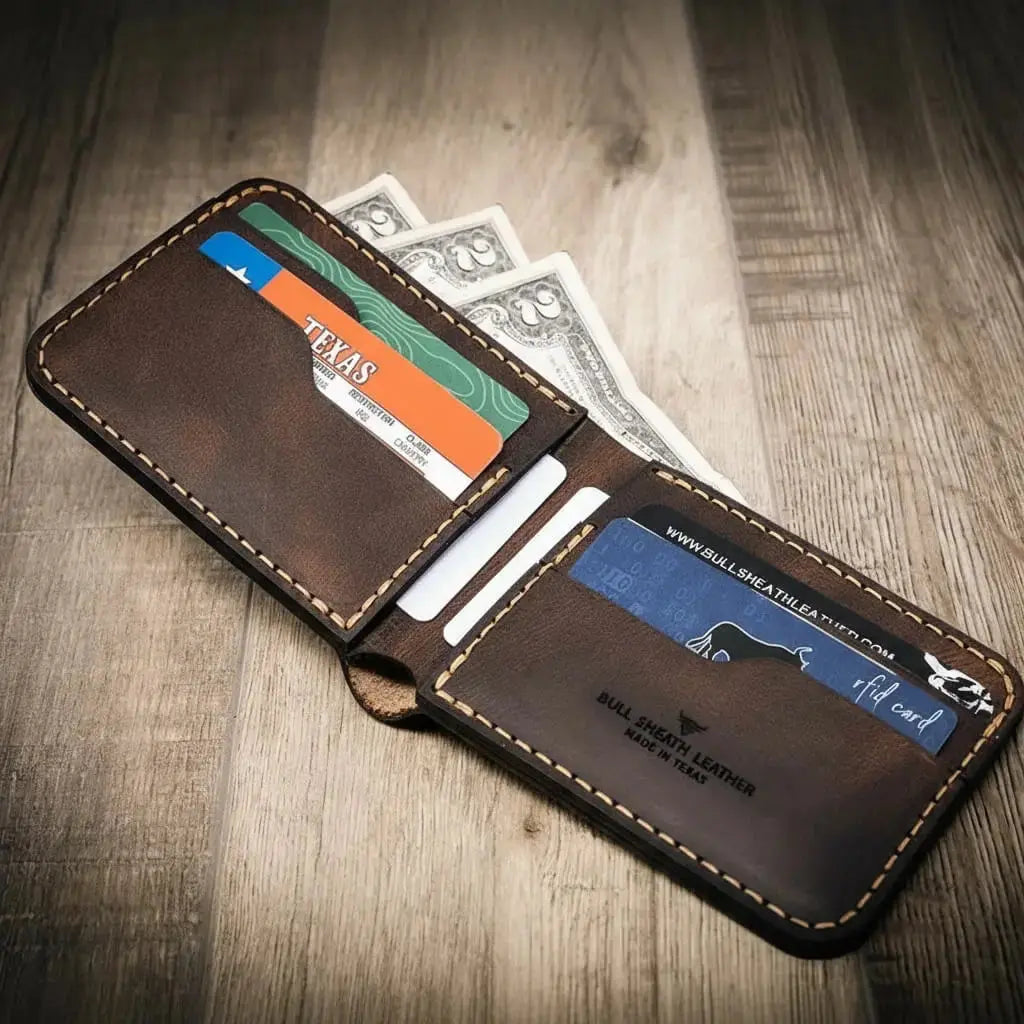 Rio Grande Bifold Wallet Bull Sheath Leather