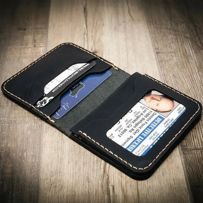 Minimalist Badge Wallet Bull Sheath Leather
