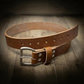 Men's Leather Belt - Oak Brown Bull Sheath Leather
