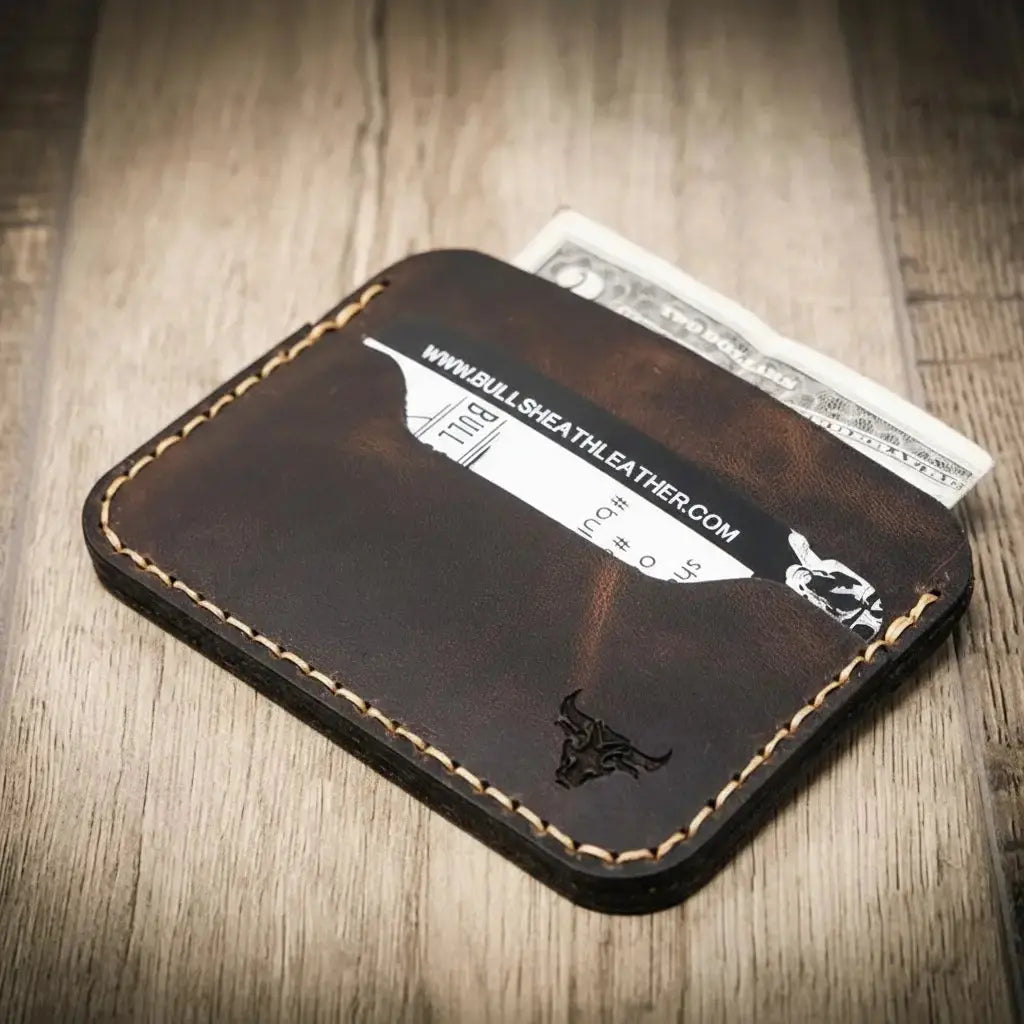 Pflugerville Card Wallet Bull Sheath Leather