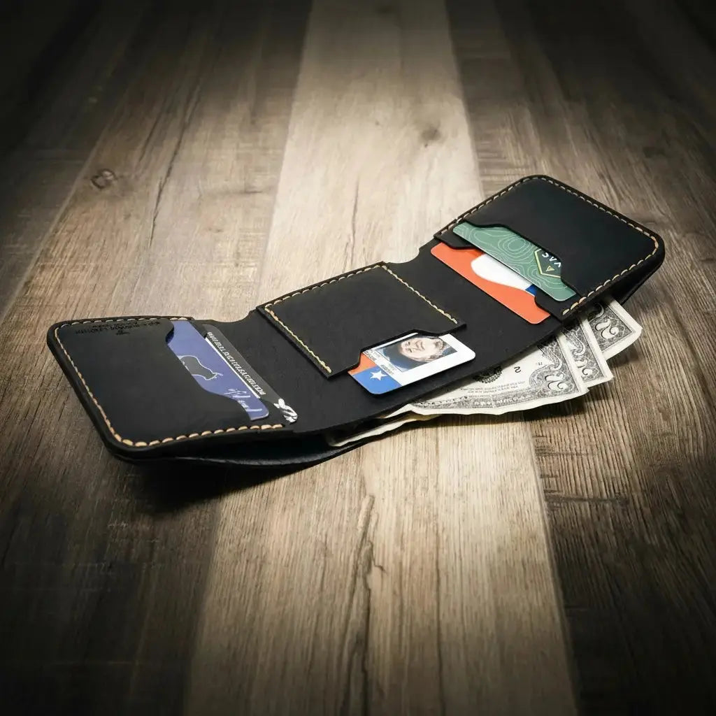 The Trinity Trifold Wallet Bull Sheath Leather
