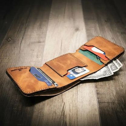 The Trinity Trifold Wallet Bull Sheath Leather