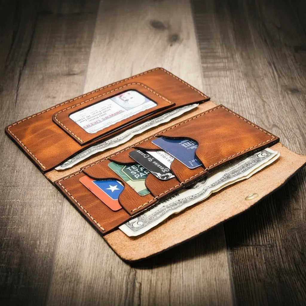 Sugar Land Clutch Wallet Bull Sheath Leather