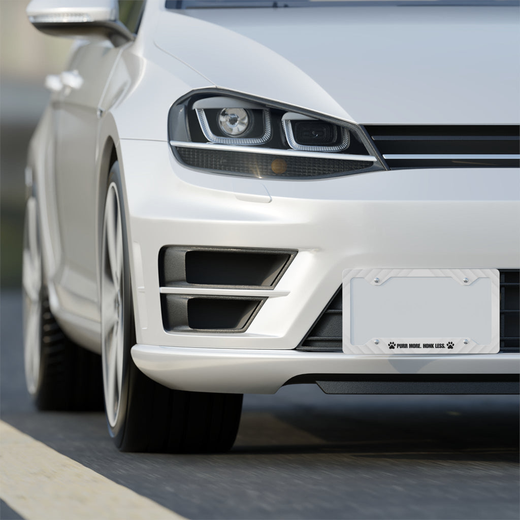 Purr More. Honk Less. – Cat Lover License Plate Frame EpiAl's Shop