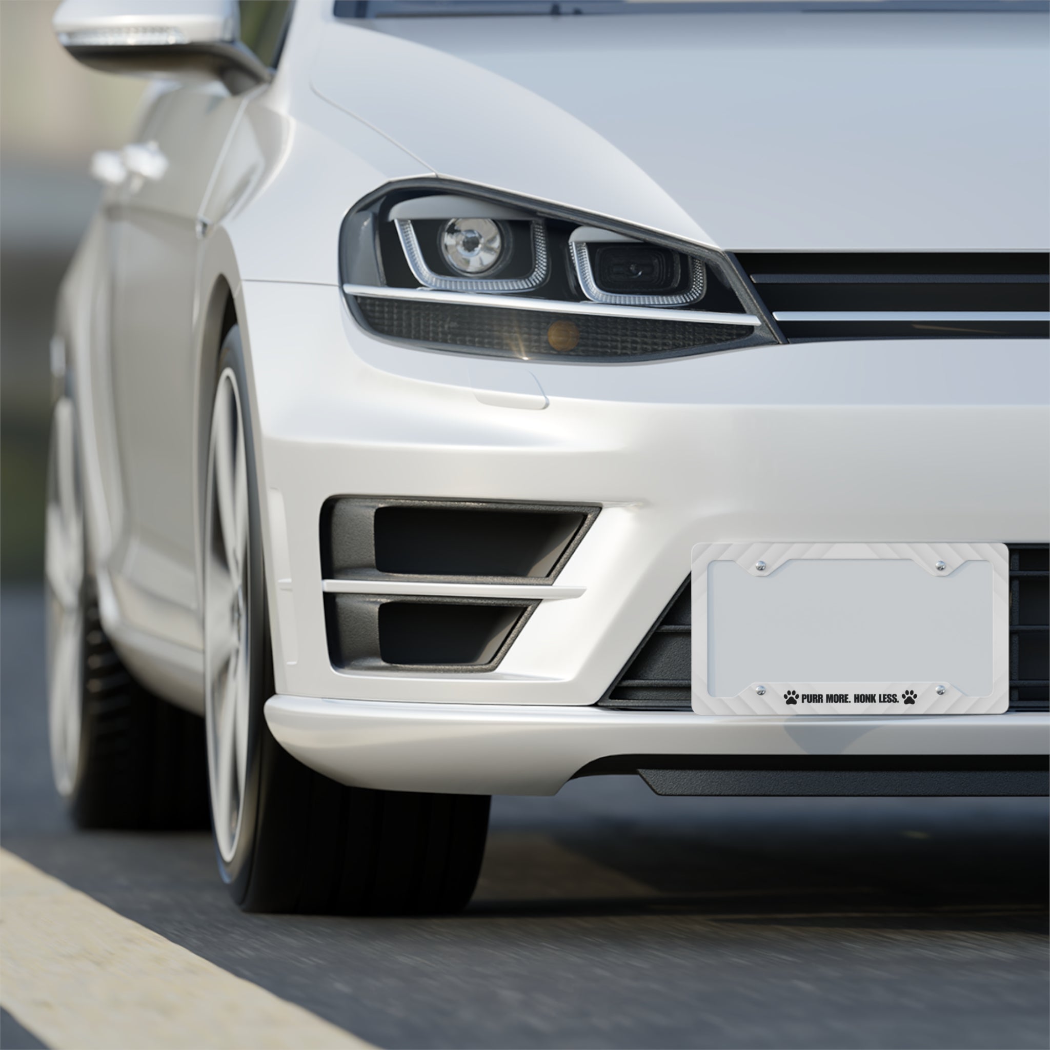 Purr More. Honk Less. – Cat Lover License Plate Frame EpiAl's Shop