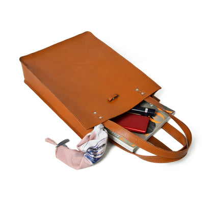 Chestnut Elegance Leather Tote Classy Leather Bags