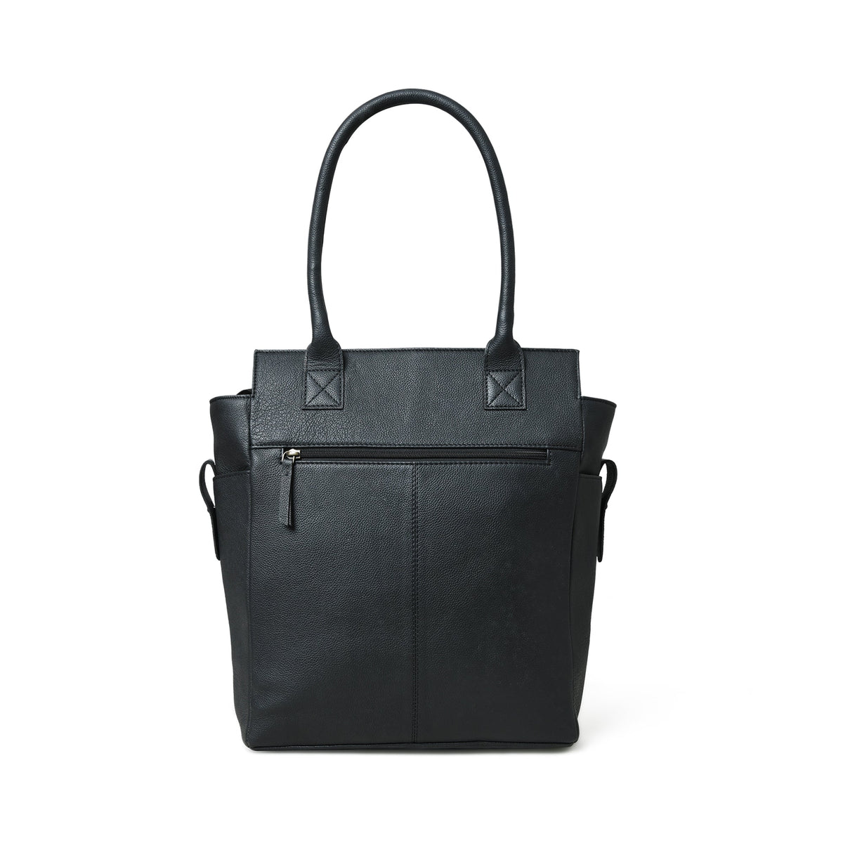 Midnight Elegance Noir Shopper Tote Classy Leather Bags