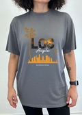 Los Angeles Unisex Bamboo Viscose/Organic Cotton Short Sleeve Graphic T-Shirt Spun Bamboo