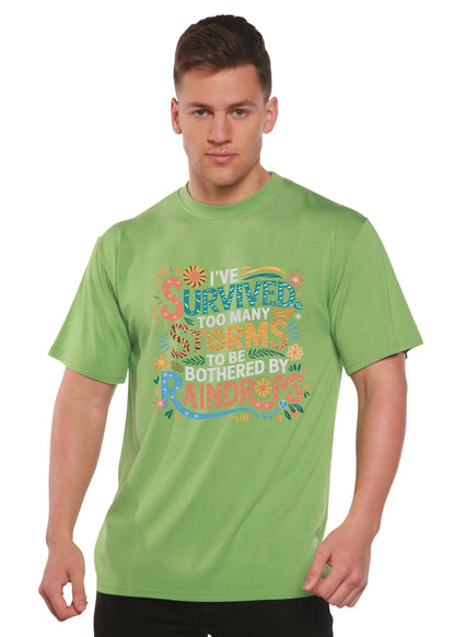 I've Survived Too Many Storms to Be Both Unisex Bamboo/Cotton Graphic T-Shirt Spun Bamboo