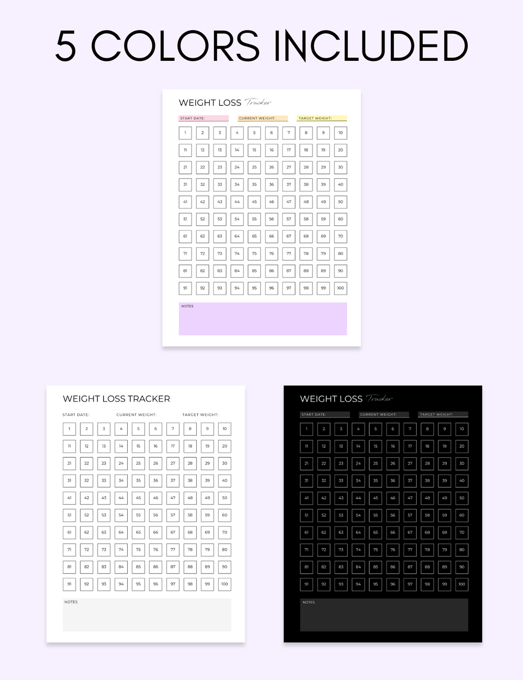 Weight Loss Tracker Jessica Autumn