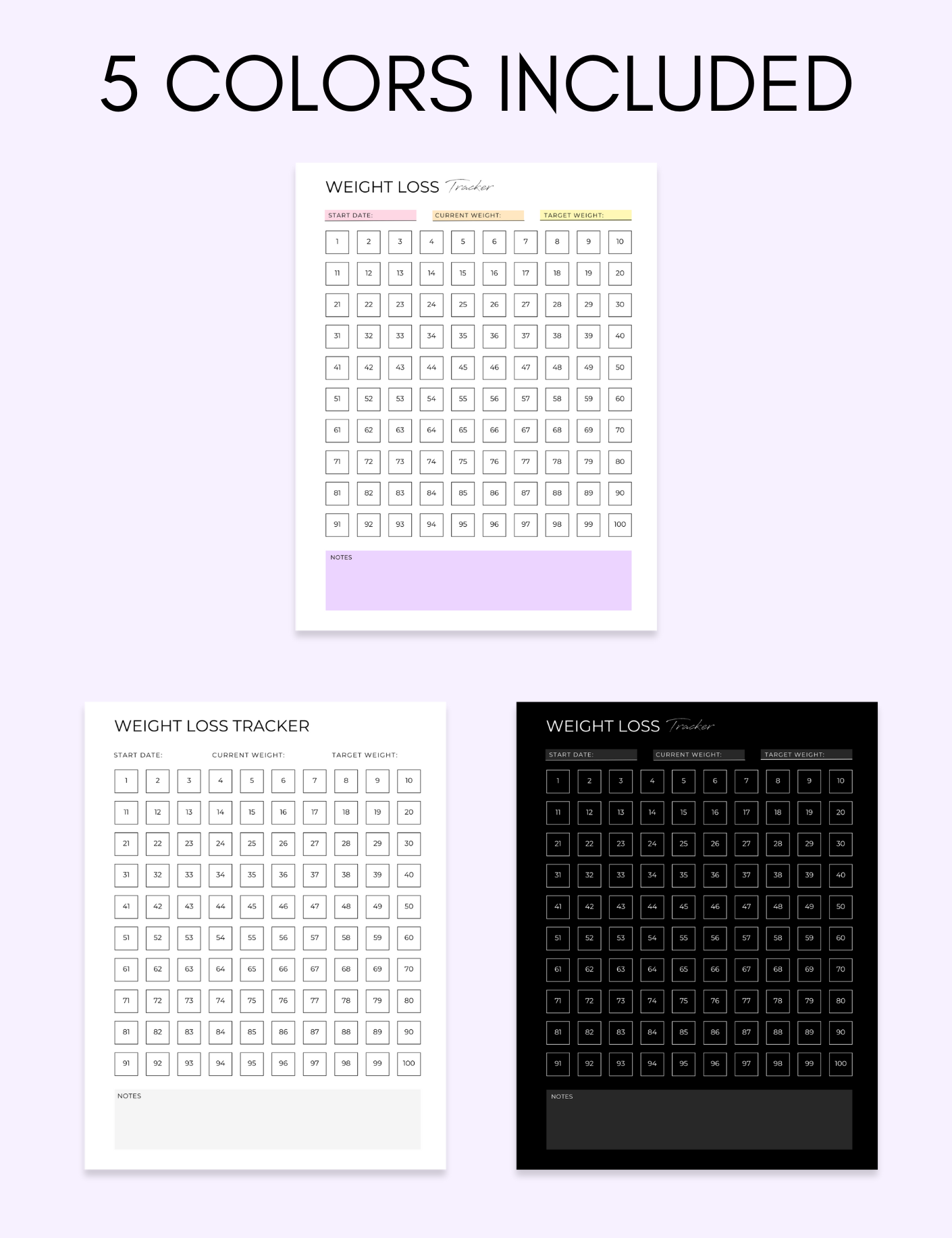 Weight Loss Tracker Jessica Autumn