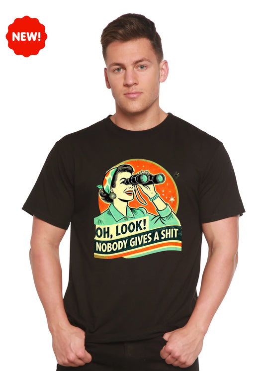 Funny Retro Woman Unisex Bamboo/Cotton Graphic T-Shirt Spun Bamboo