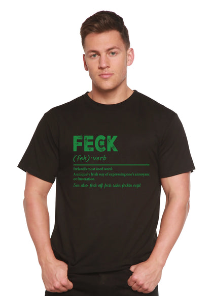 Feck Irish St Patricks Day Unisex Bamboo/Cotton Graphic T-Shirt Spun Bamboo