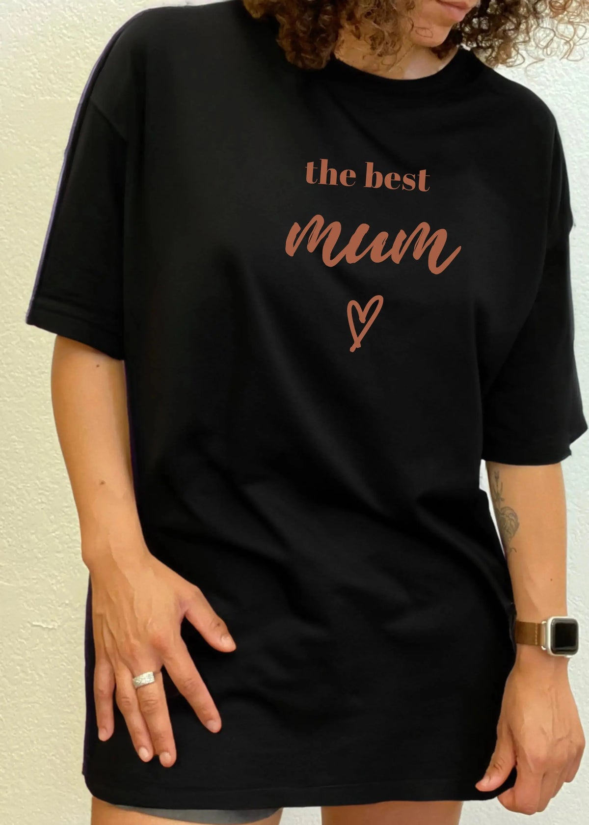 The Best Mum Unisex Bamboo Viscose/Organic Cotton Short Sleeve Graphic T-Shirt Spun Bamboo