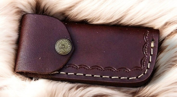 Handmade Folding Knife – 3" Damascus Steel Blade Damascus Knife Store