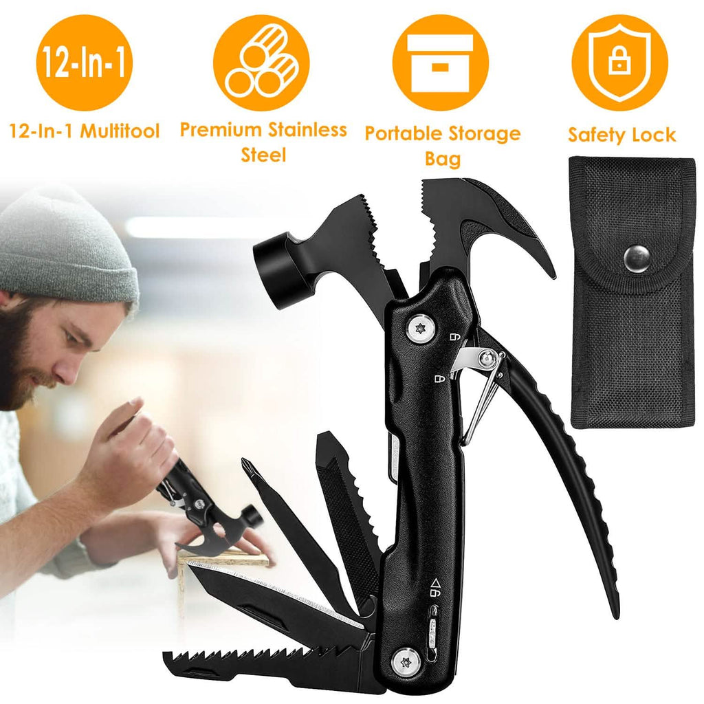 12-in-1 Stainless Steel Portable Hammer Multitool DailySale