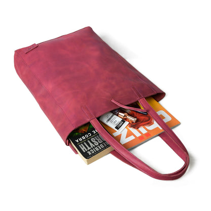 Maroon Leather Tote Bag Classy Leather Bags