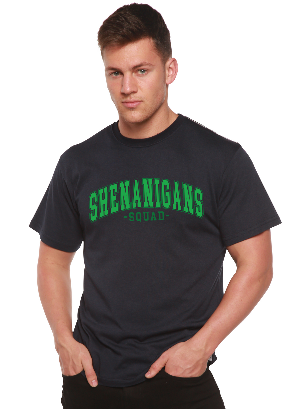 Shenanigans Squad Unisex Bamboo/Cotton Graphic T-Shirt Spun Bamboo