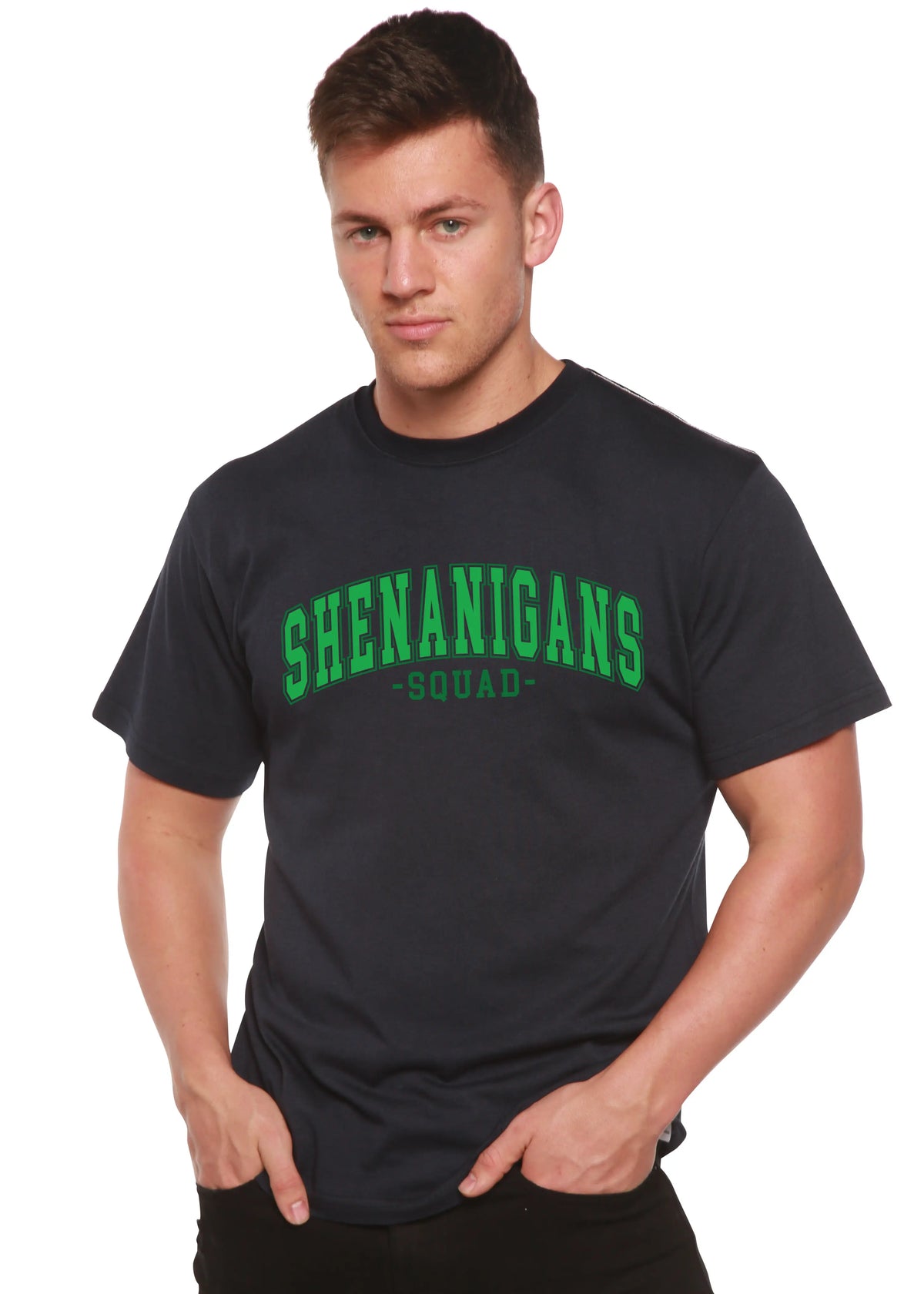 Shenanigans Squad Unisex Bamboo/Cotton Graphic T-Shirt Spun Bamboo