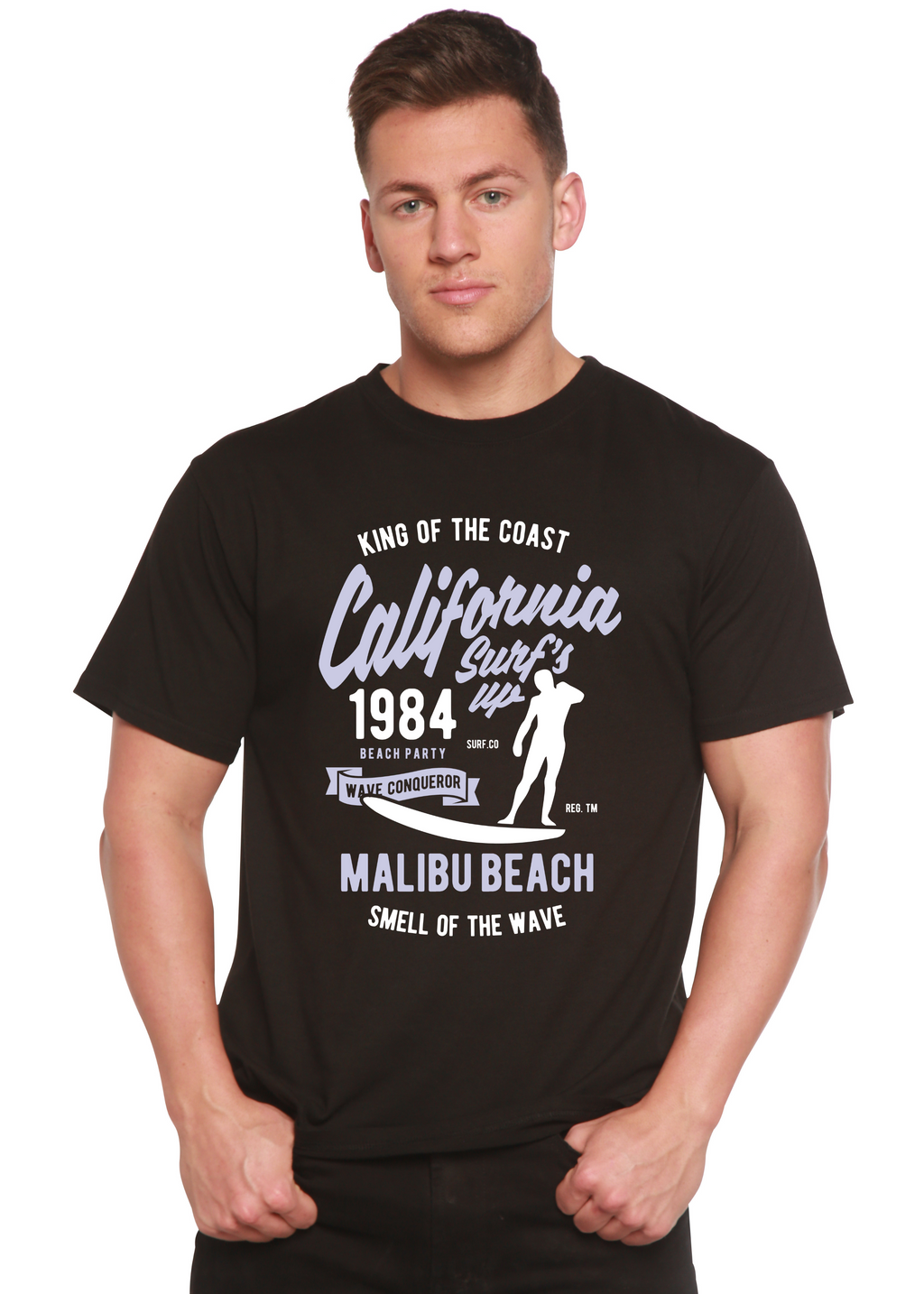 California 1984 Spun Bamboo® Men's Bamboo Viscose/Organic Cotton Short Sleeve Graphic T-Shirt Spun Bamboo
