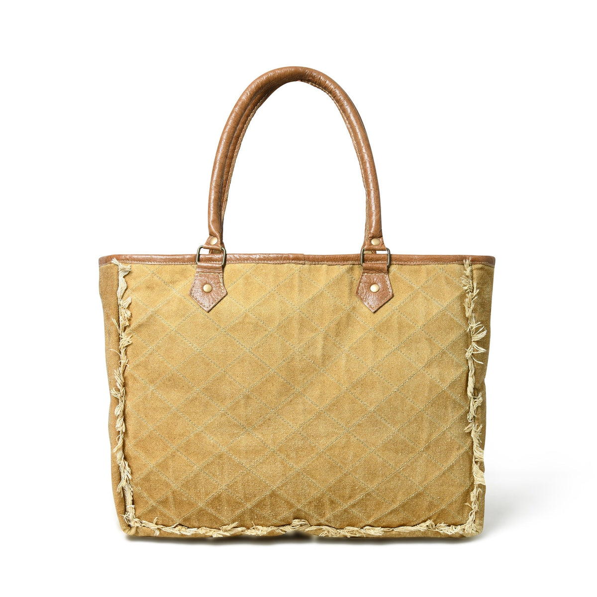 Beige Boho Chic Canvas Bag Classy Leather Bags