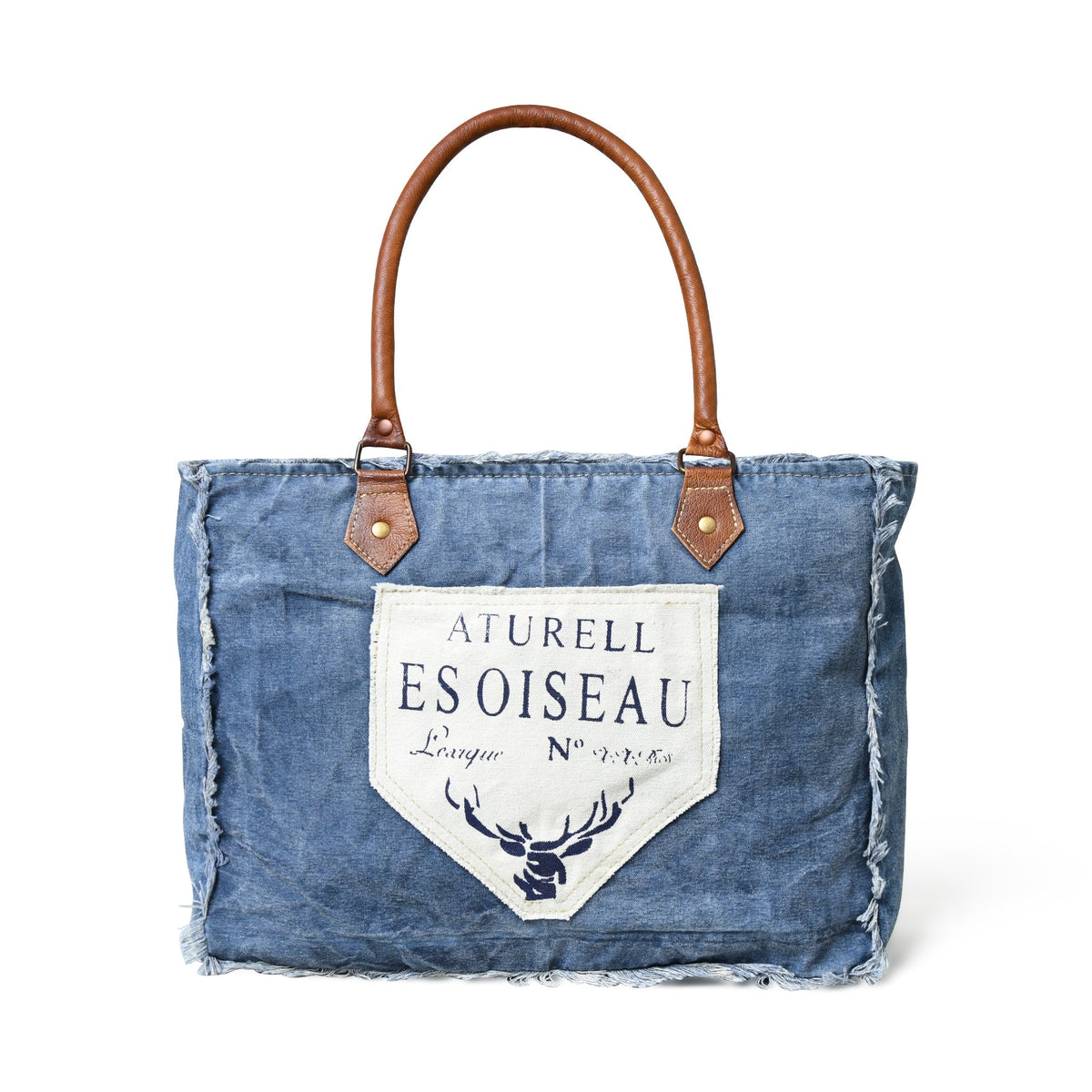 Denim Boho Chic Canvas Shoulder Bag Classy Leather Bags