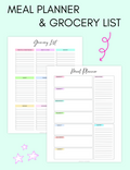 Meal Planner & Grocery List Jessica Autumn