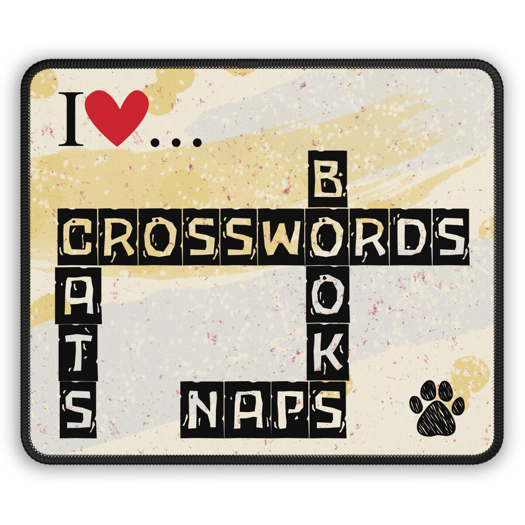 Crosswords and Cats Gaming Mouse Pad EpiAl's Shop