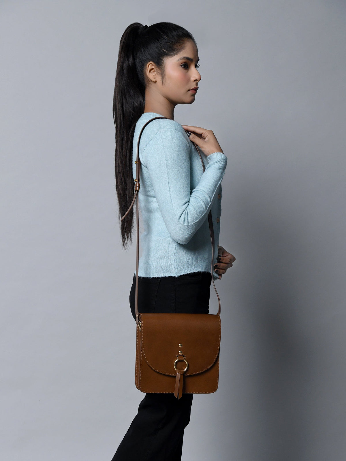 Brown Elegance Crossbody Sling Bag Classy Leather Bags