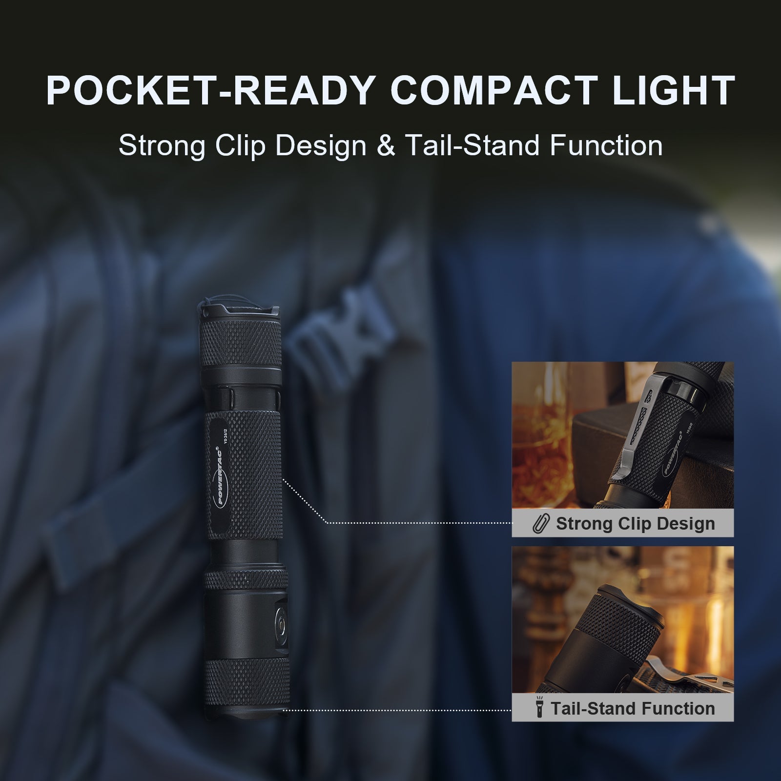 M5 Gen3 - 2,030 Lumen EDC High Power Flashlight Powertac