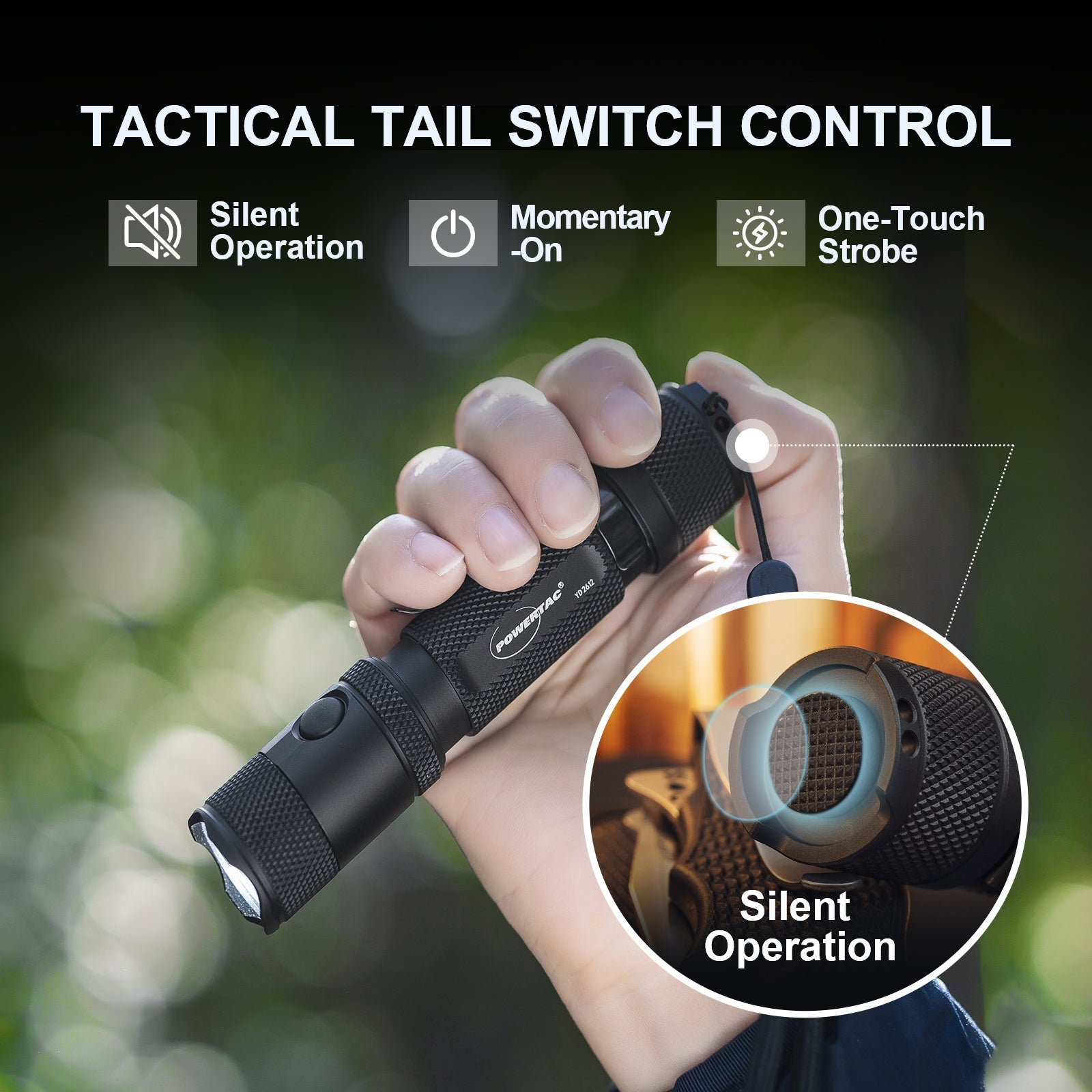 M5 Gen3 - 2,030 Lumen EDC High Power Flashlight Powertac