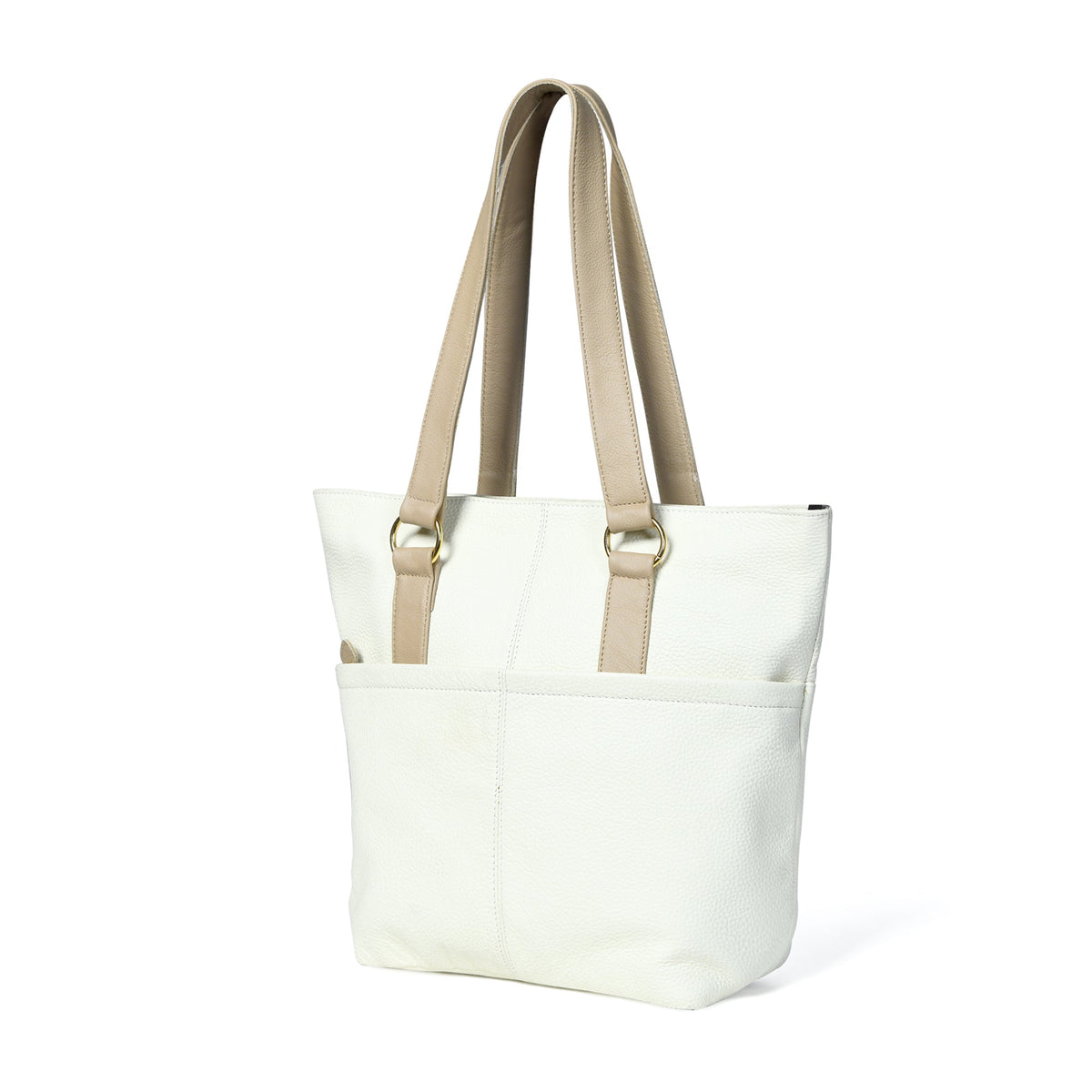 The Ivory Leather Tote Classy Leather Bags