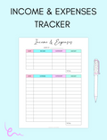 Income & Expenses Tracker Jessica Autumn