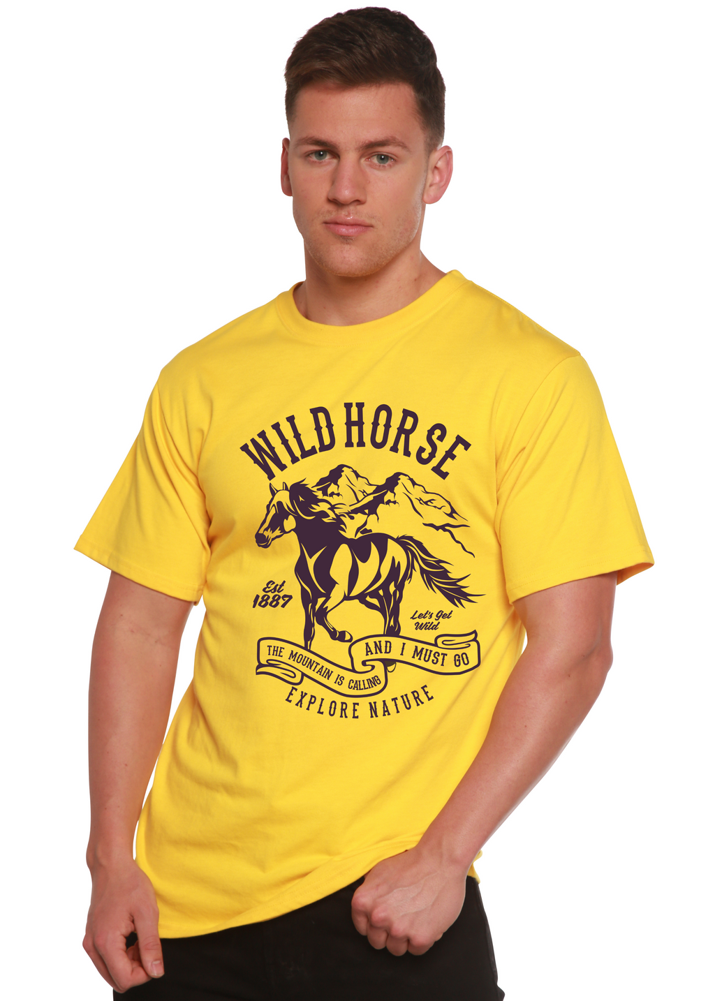 Wild Horse Spun Bamboo® Men's Bamboo Viscose/Organic Cotton Short Sleeve Graphic T-Shirt Spun Bamboo