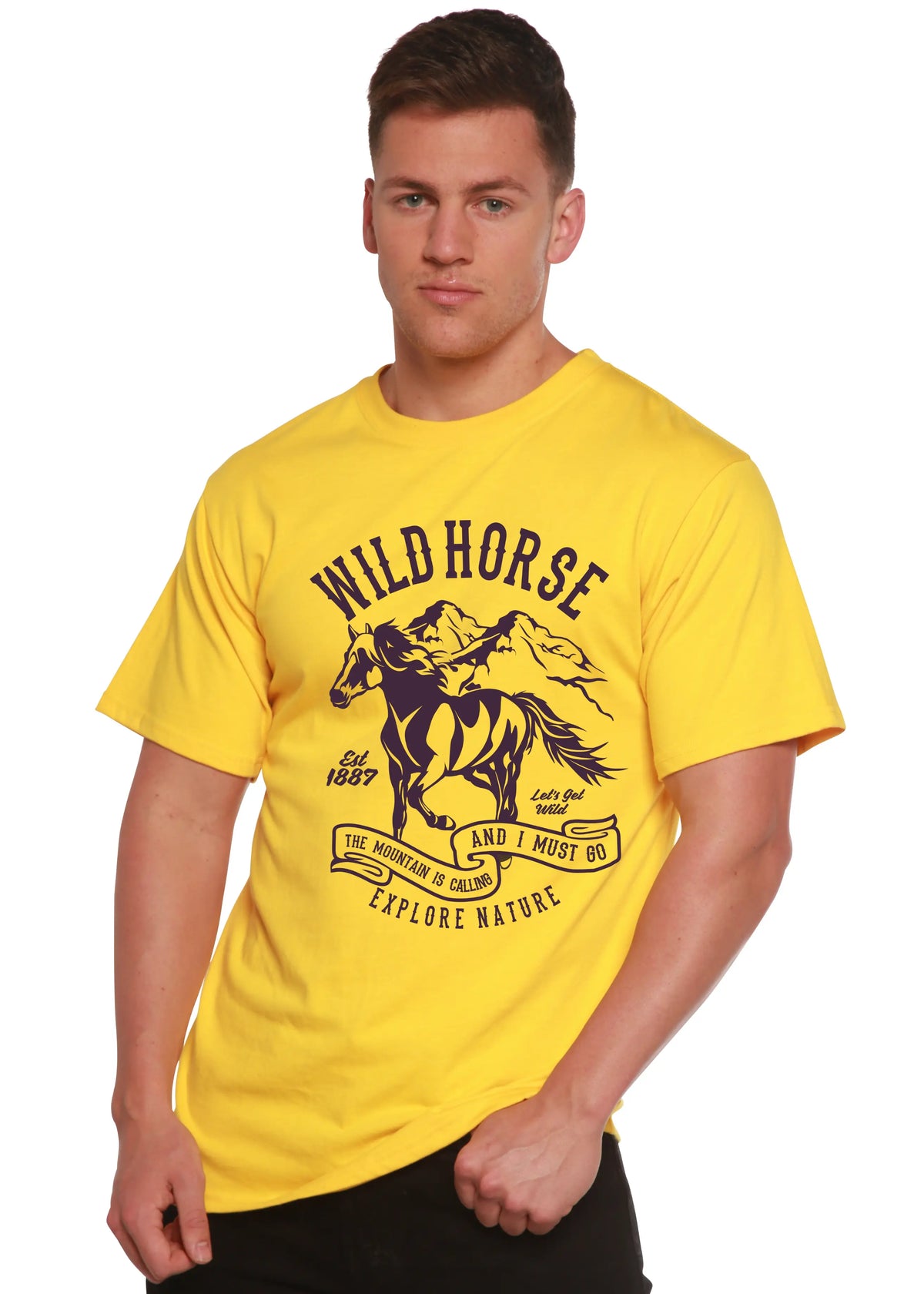 Wild Horse Spun Bamboo® Men's Bamboo Viscose/Organic Cotton Short Sleeve Graphic T-Shirt Spun Bamboo