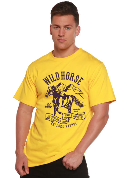Wild Horse Spun Bamboo® Men's Bamboo Viscose/Organic Cotton Short Sleeve Graphic T-Shirt Spun Bamboo