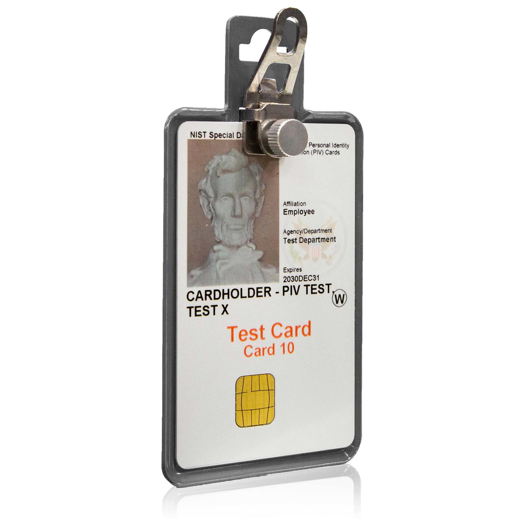 All Metal Magnetic Badge Holder - RFID Secure Badge Holder Genesis™ with BloxProx™ ID Stronghold